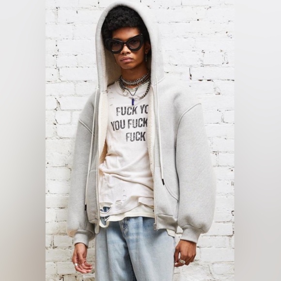R13 oversized zip hoodie. XS - Picture 2 of 8